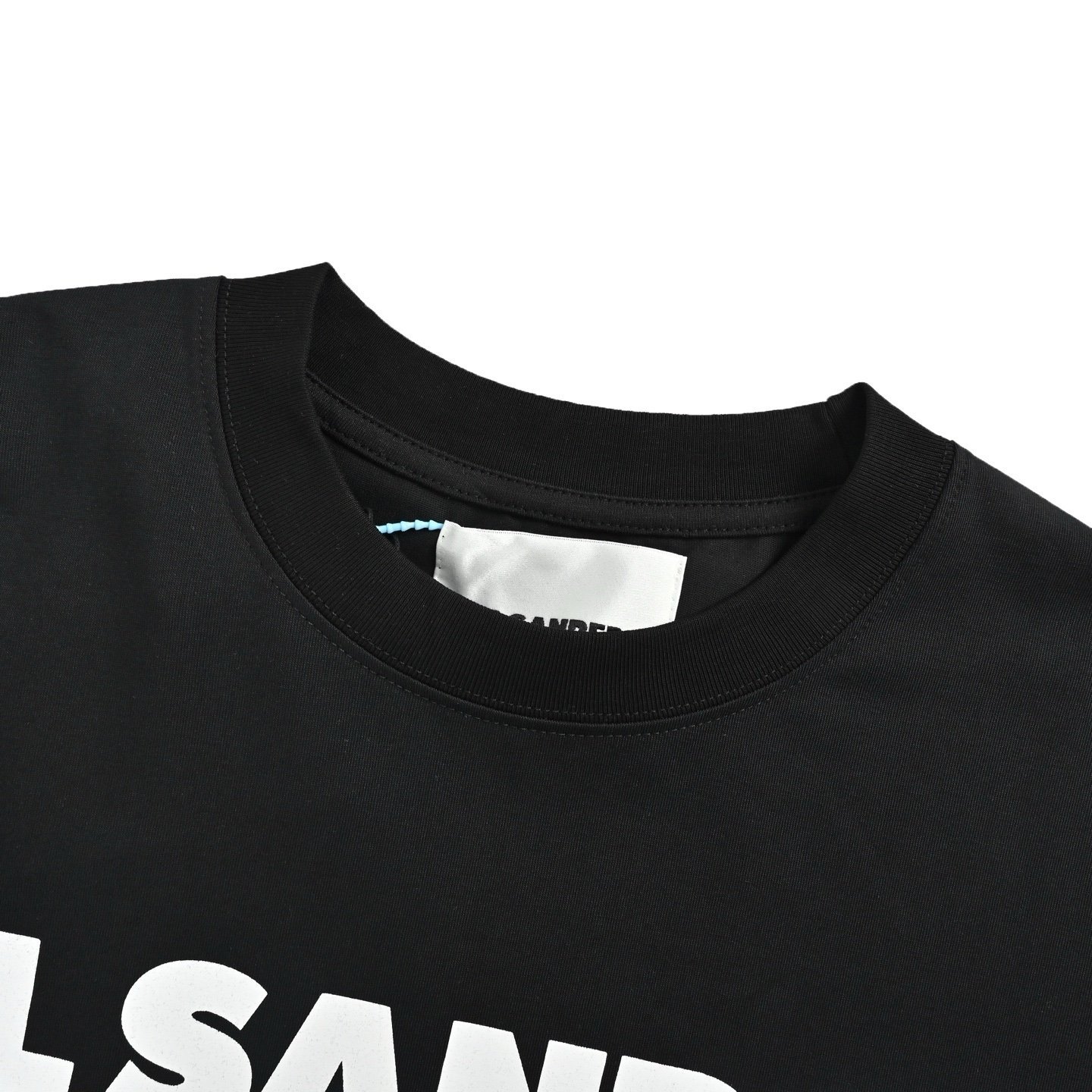 Jill Sander Logo Print T-Shirt In Black - Afbeelding 4