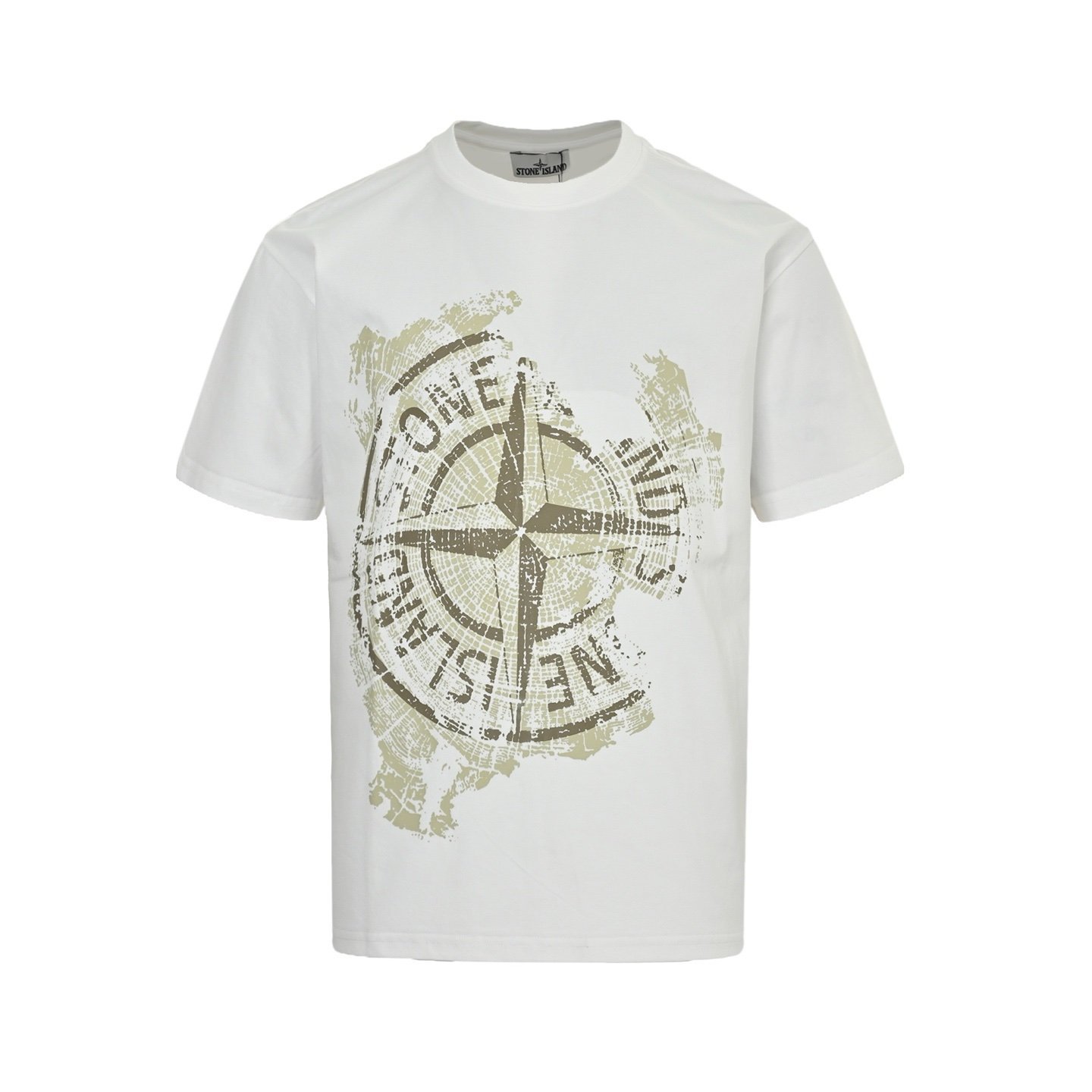 Stone Island White Cotton Jersey T-Shirt