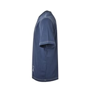 Alternative view of AMI Paris Blue Boxy Topstitched T-Shirt