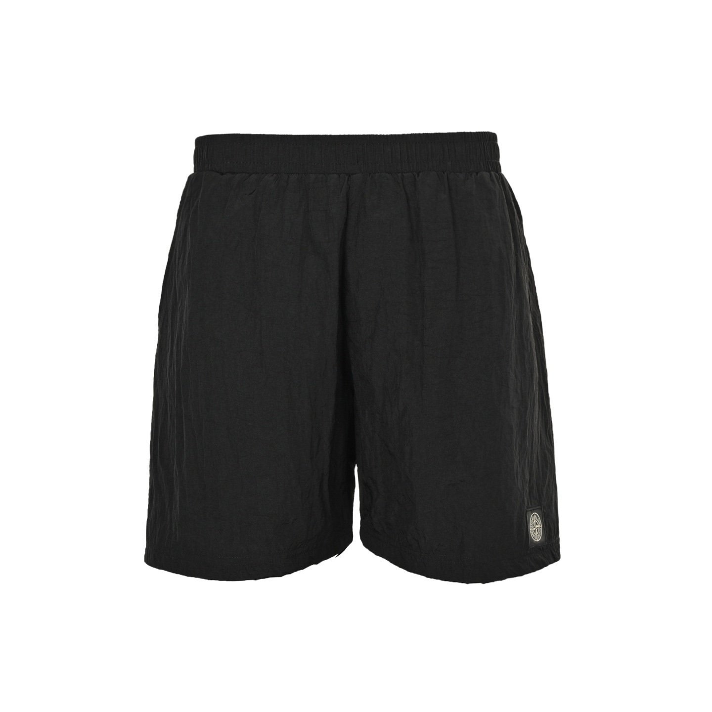 Stone Island Logo Black Swim Shorts