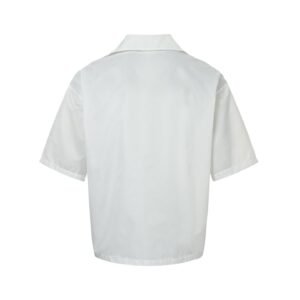 Alternative view of Prada Enameled Metal Triangle Shirt In White