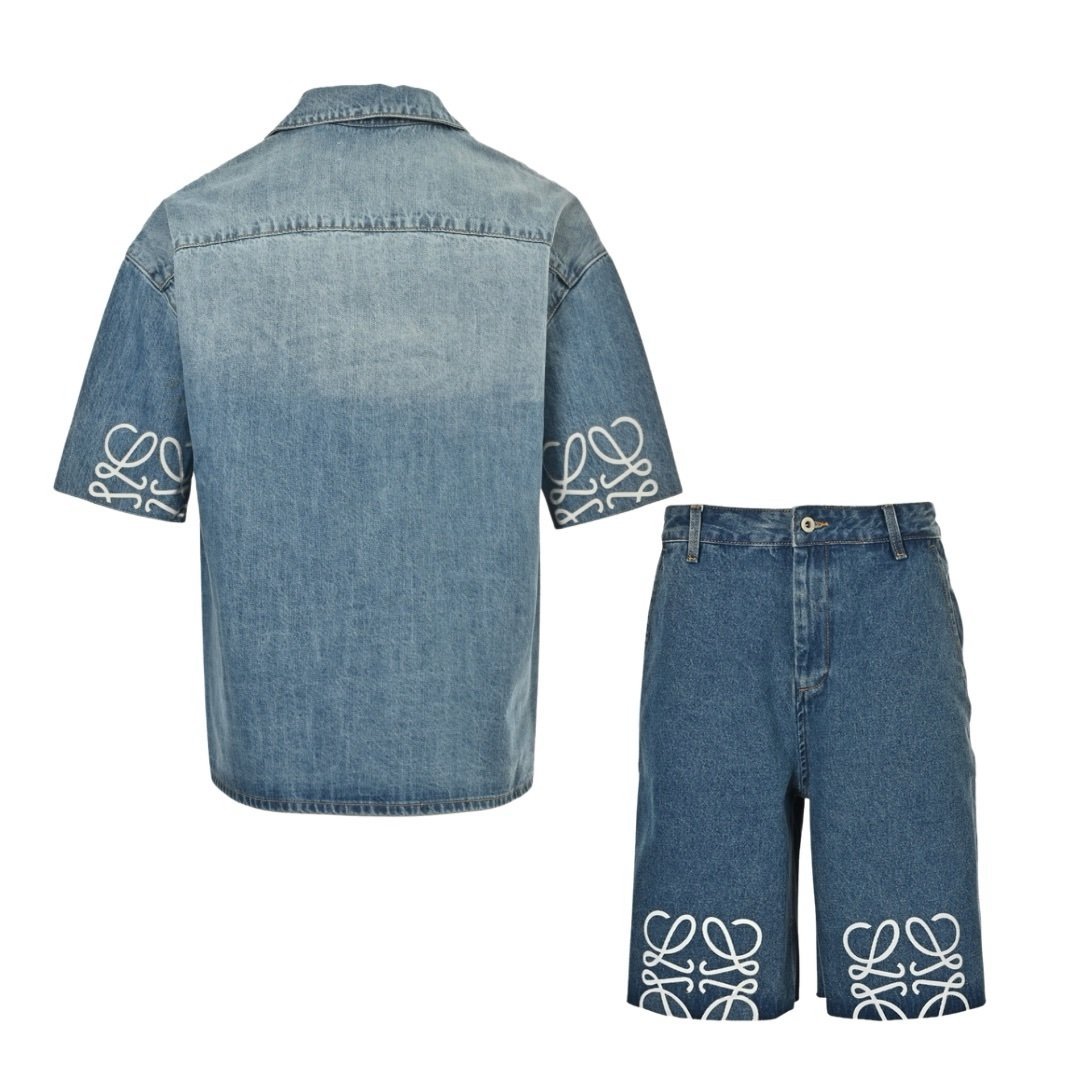 Loewe Anagram Denim 2-Piece Set