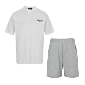 Balenciaga 2-Piece Set In White/Grey
