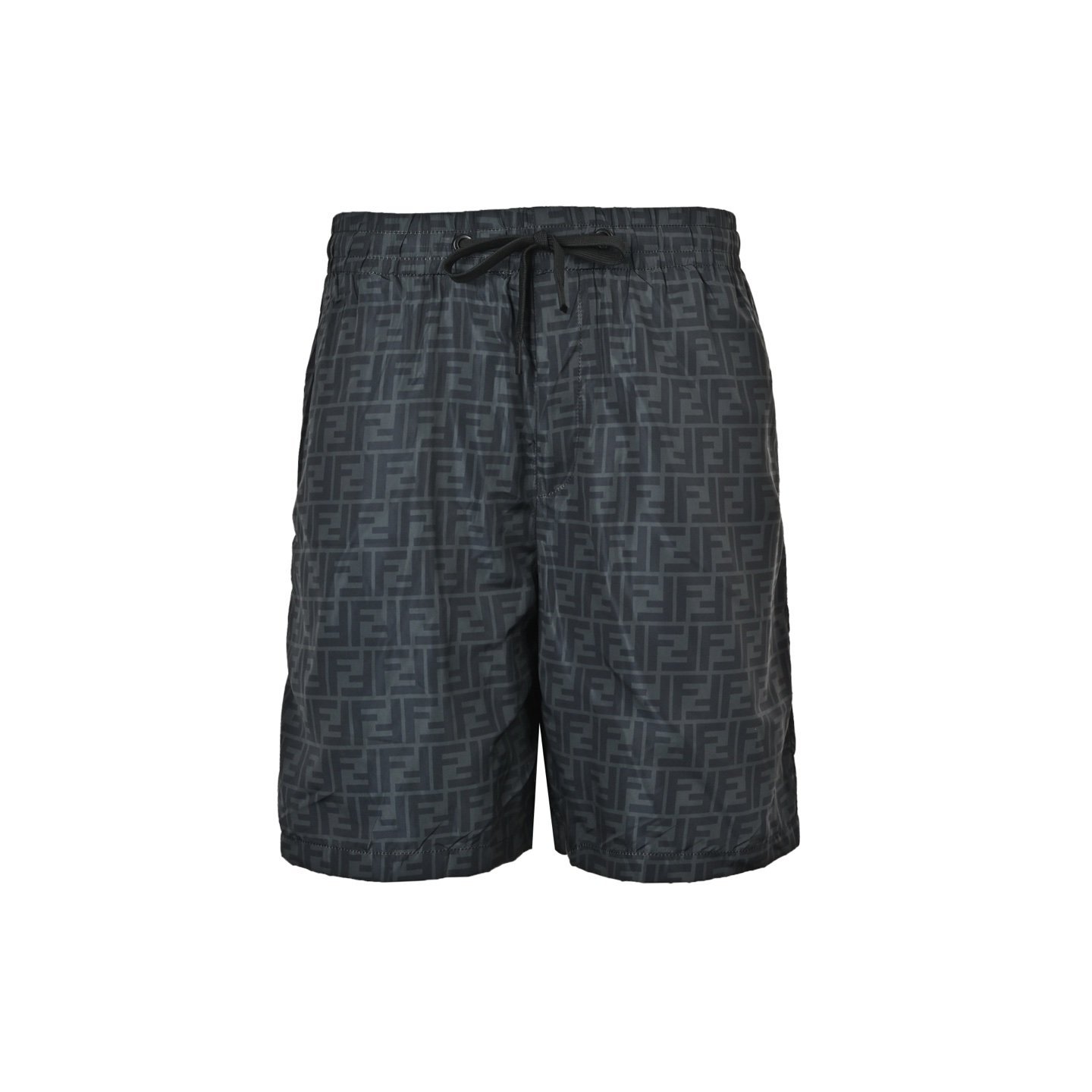 Fendi FF Logo Swim Shorts In Black
