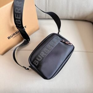 Alternative view of Burberry Nylon Logo Detail Crossbody Bag Black