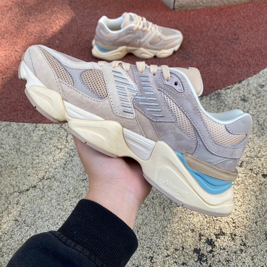 New Balance 9060 Ivory Cream Pink Sand - Afbeelding 4