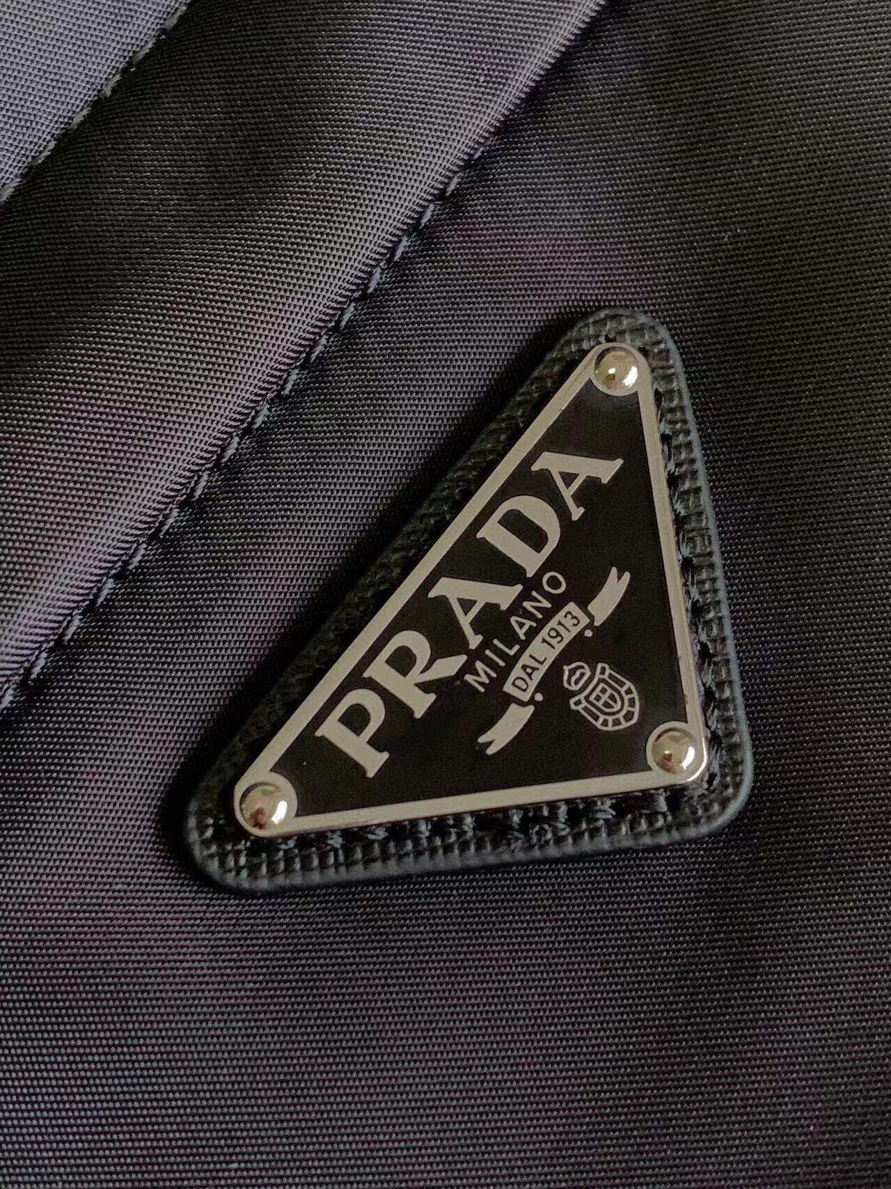 Prada Re-Nylon Saffiano Leather Black Backpack - Afbeelding 6