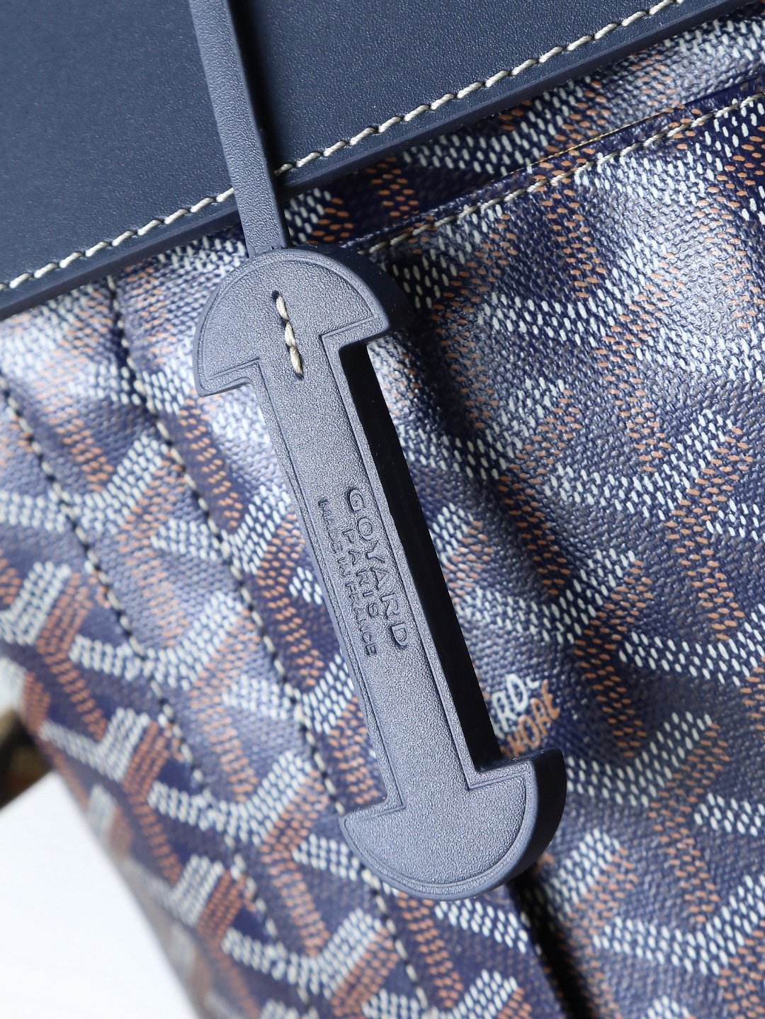 Goyard Alpin Backpack Navy Travel Carry On Weekend Bookbag - Afbeelding 5