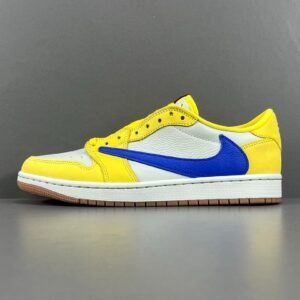Alternative view of Jordan 1 Retro Low OG SP Travis Scott Canary
