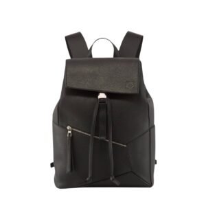 Loewe Men’s Puzzle Leather Backpack Black