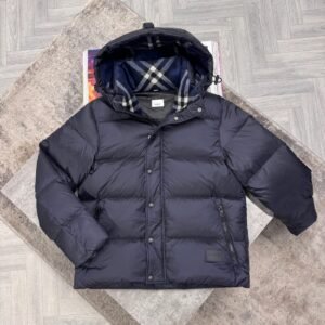 Alternative view of Burberry Halsby Puffer Down Jacket Navy Blue