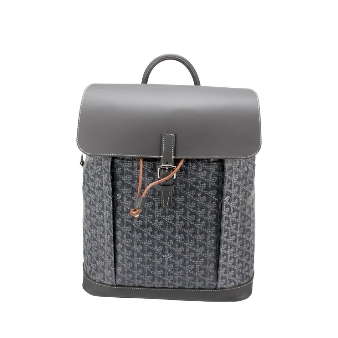 Goyard Alpin Backpack Grey Travel Carry On Weekend Bookbag