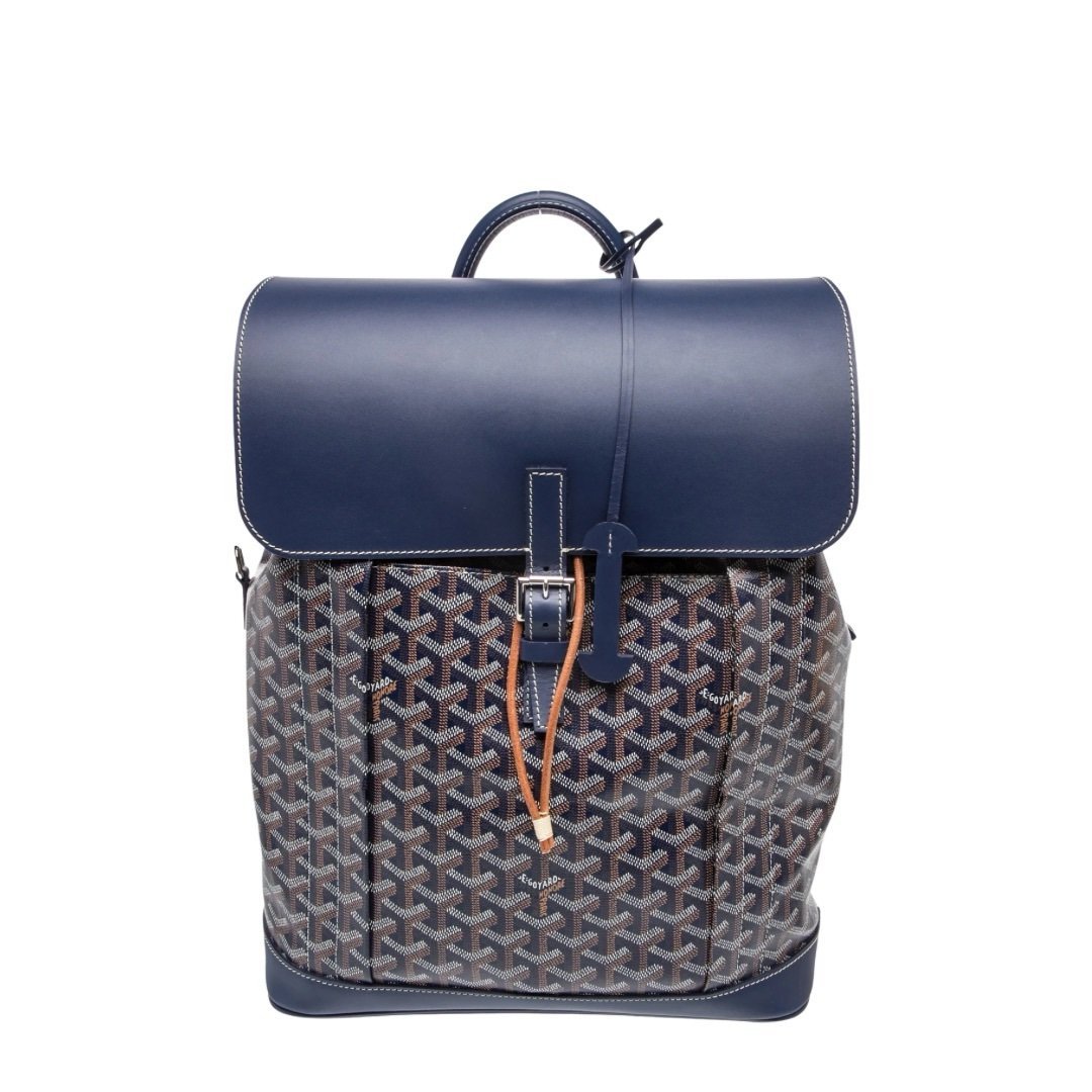 Goyard Alpin Backpack Navy Travel Carry On Weekend Bookbag