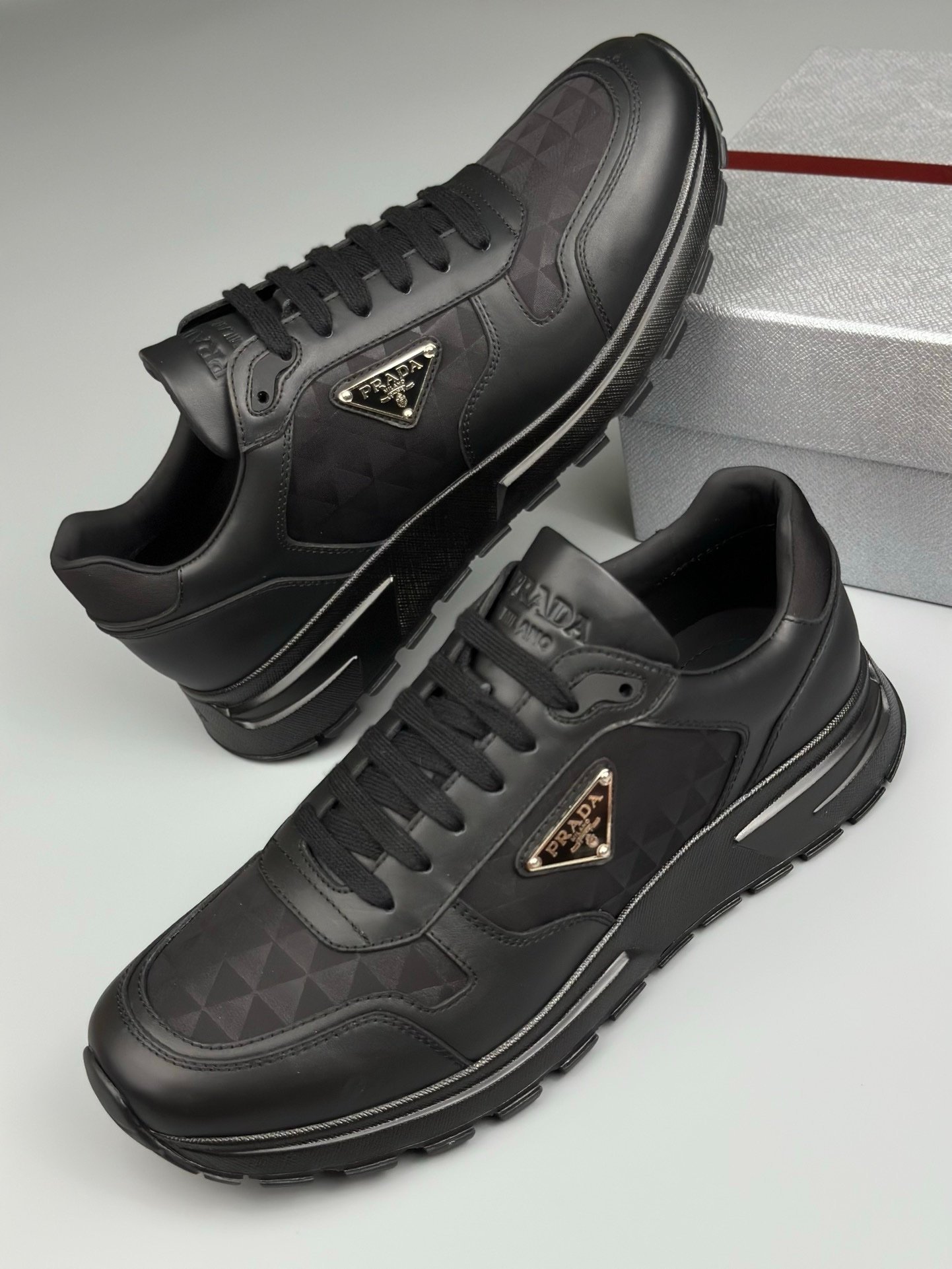 Prada Prax 01 Re-Nylon Black Triangle Monogram - Afbeelding 4