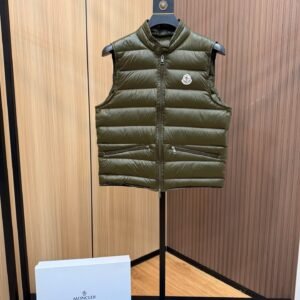 Alternative view of Moncler Lechtal Down Bodywarmer Olive Green