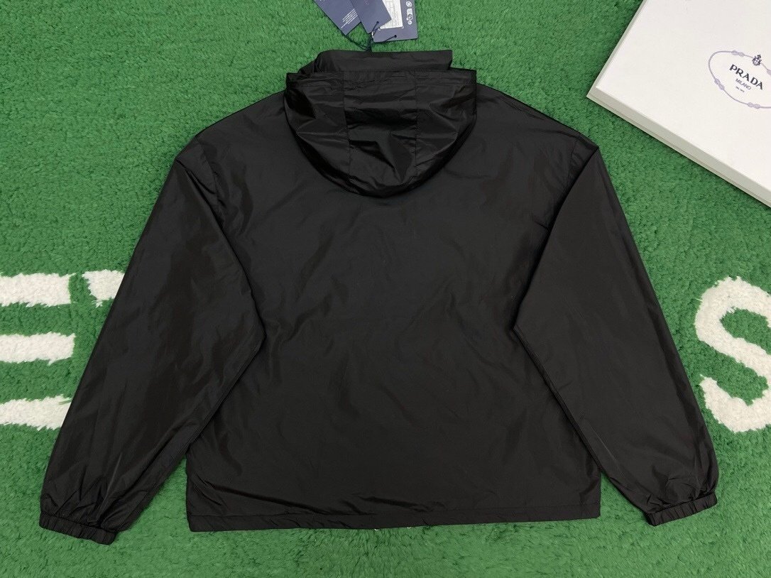 Prada Reversible Re-Nylon Windbreaker Black/Blue - Afbeelding 5