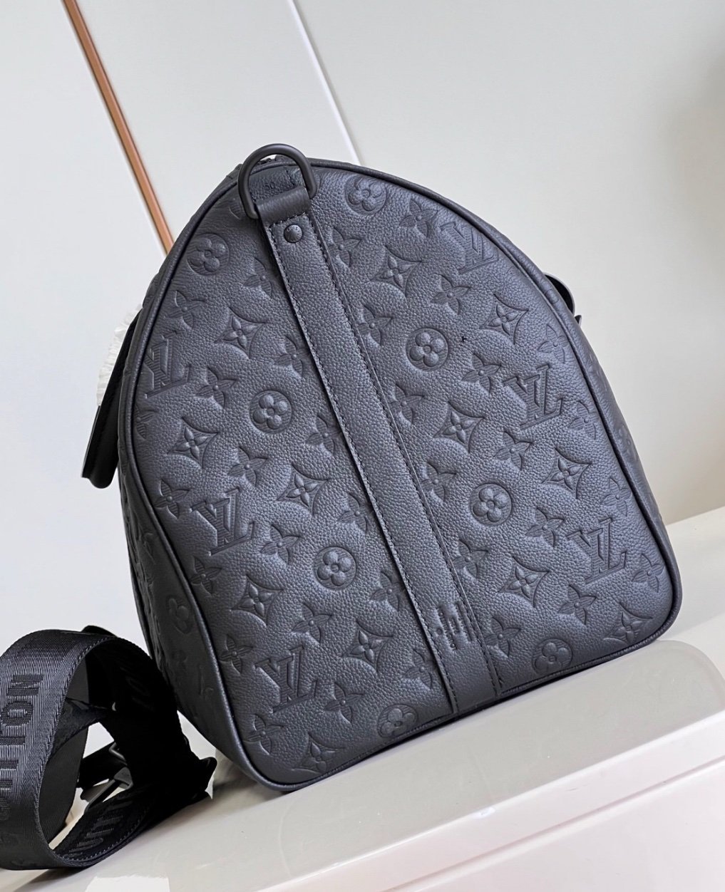 Louis Vuitton Keepall Bandouliére 50 Monogram Shadow Leather - Afbeelding 5