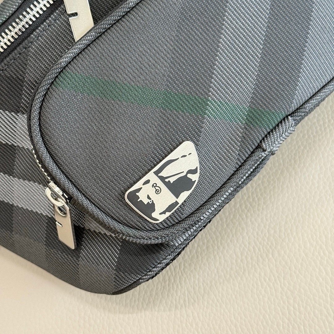 Burberry Grid Belt Bag Charcoal Grey - Afbeelding 3