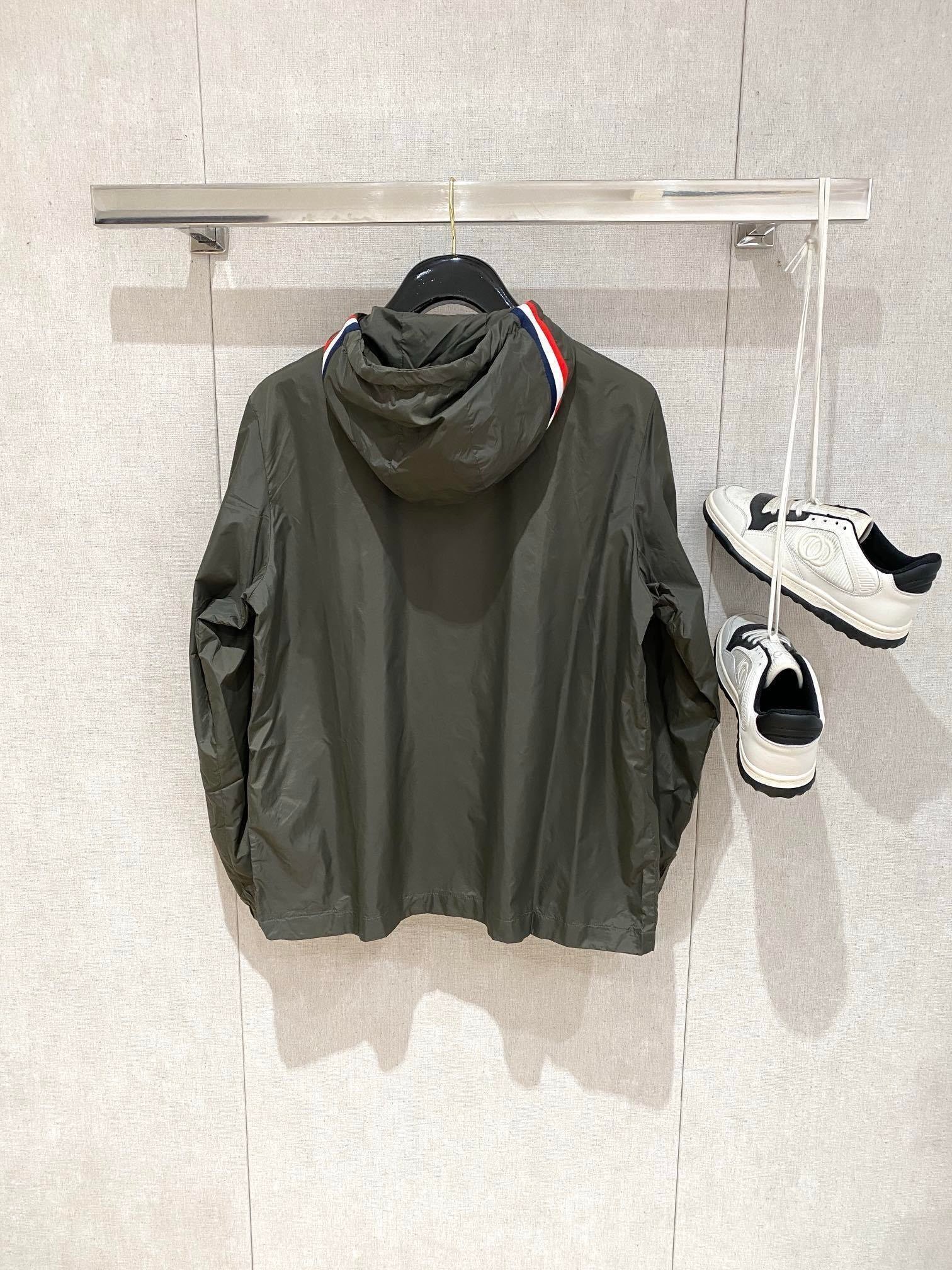 Moncler Grimpeurs Windbreaker Jacket In Green - Afbeelding 5