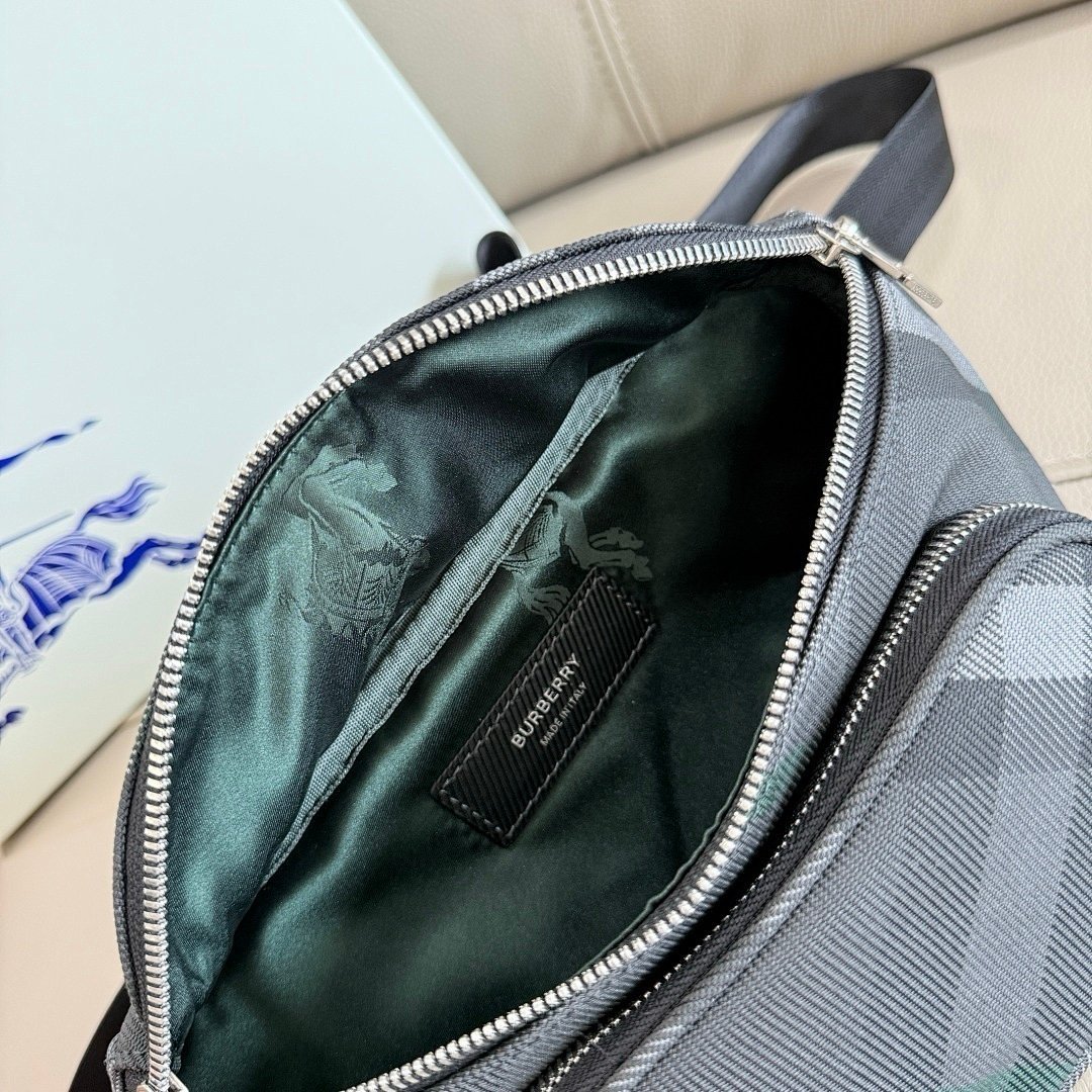Burberry Grid Belt Bag Charcoal Grey - Afbeelding 5