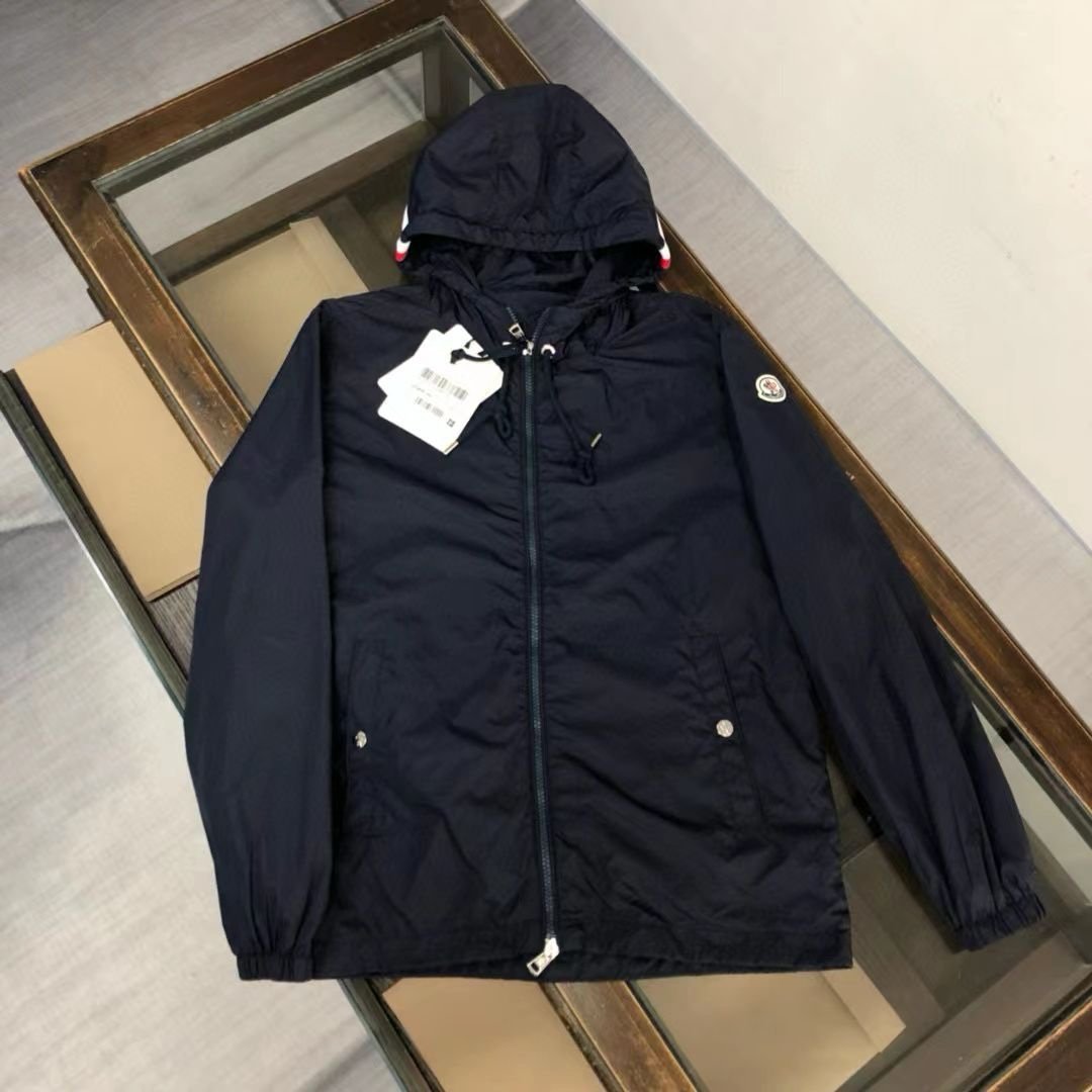 Moncler Grimpeurs Windbreaker Jacket In Navy Blue - Afbeelding 2