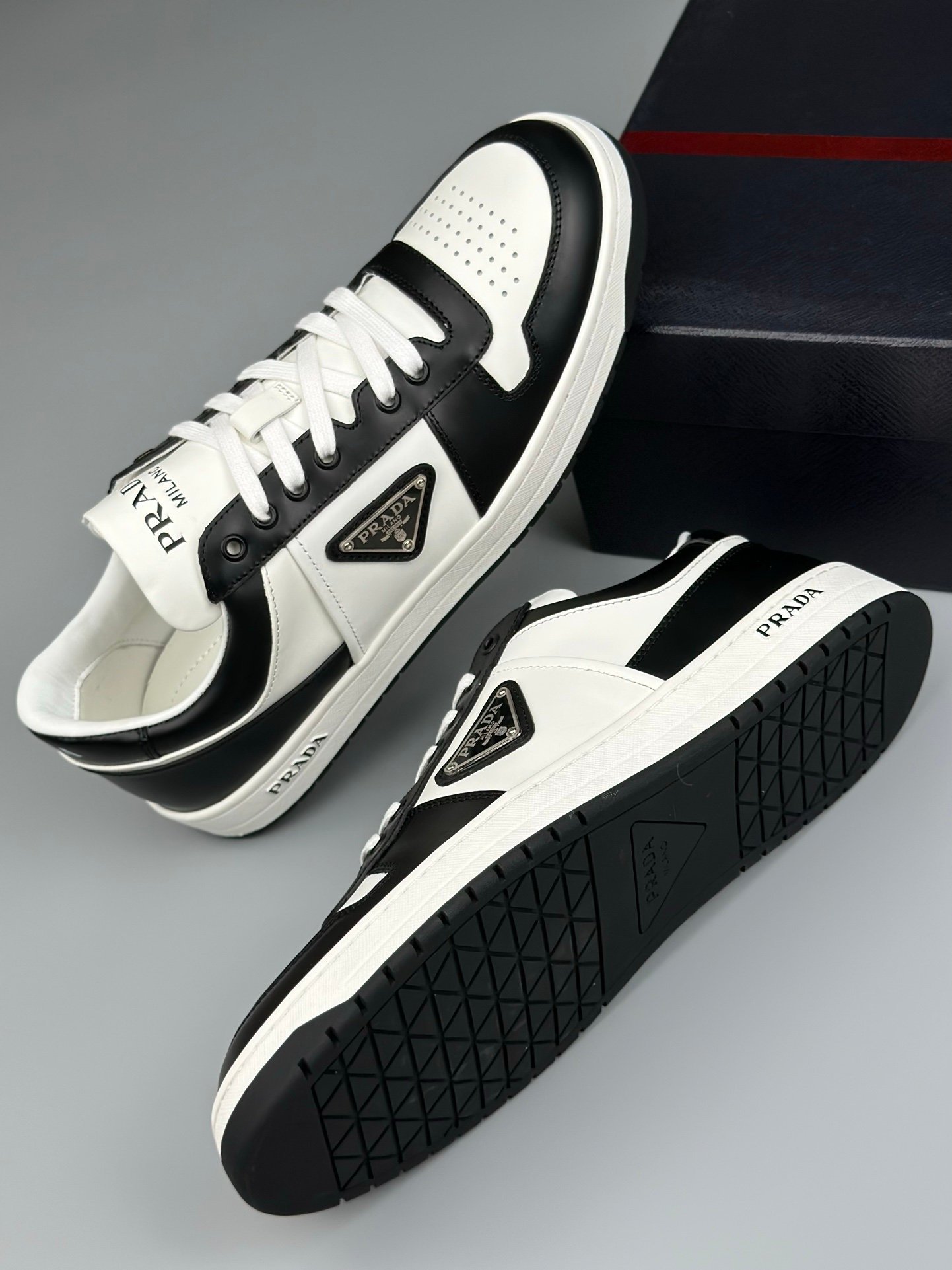 Prada Downtown Low Top White Black - Afbeelding 6