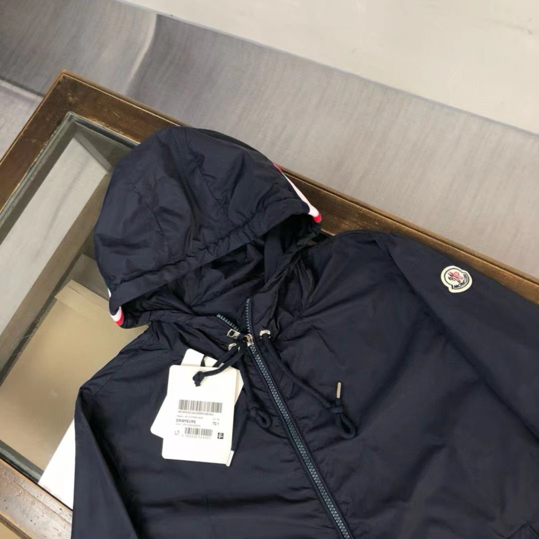 Moncler Grimpeurs Windbreaker Jacket In Navy Blue - Afbeelding 4