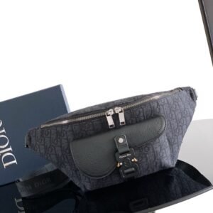 Alternative view of Dior Saddle Belt Bag Black Dior Oblique Jacquard