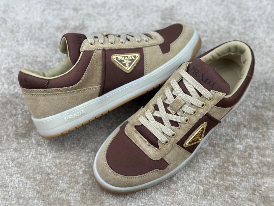 Prada Downtown Beige Suede & Re-Nylon - Afbeelding 4