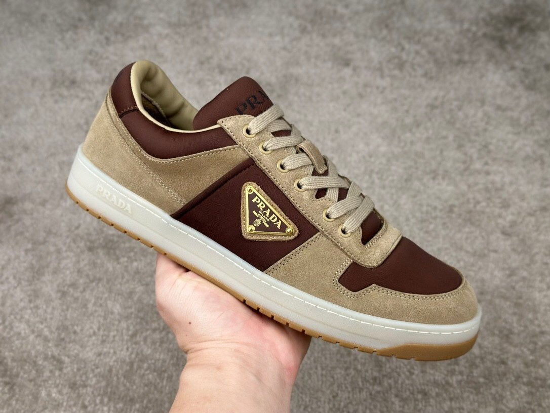 Prada Downtown Beige Suede & Re-Nylon - Afbeelding 5