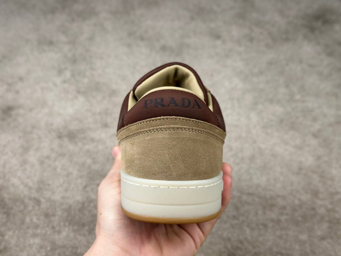 Prada Downtown Beige Suede & Re-Nylon - Afbeelding 7