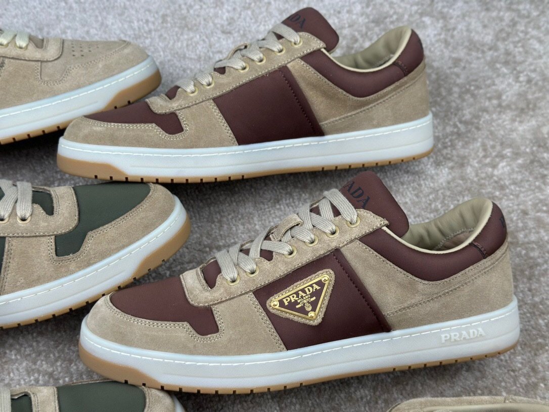 Prada Downtown Beige Suede & Re-Nylon - Afbeelding 8