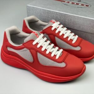 Alternative view of Prada Americas Cup Soft Icon Red  Trainers