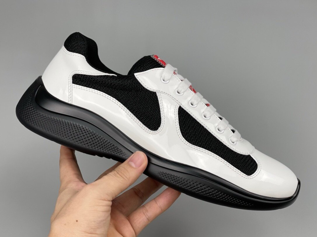 Prada Americas Cup White Black Trainers - Afbeelding 4