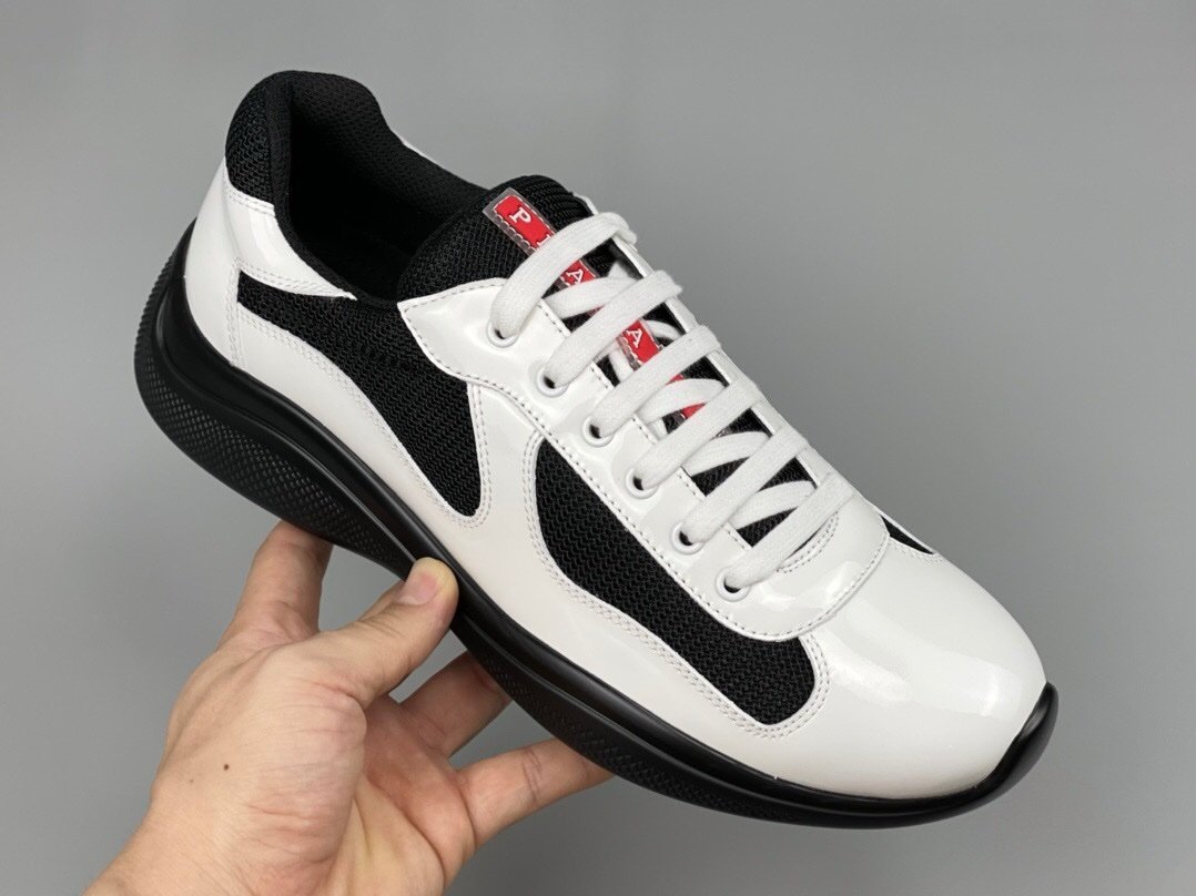 Prada Americas Cup White Black Trainers - Afbeelding 5
