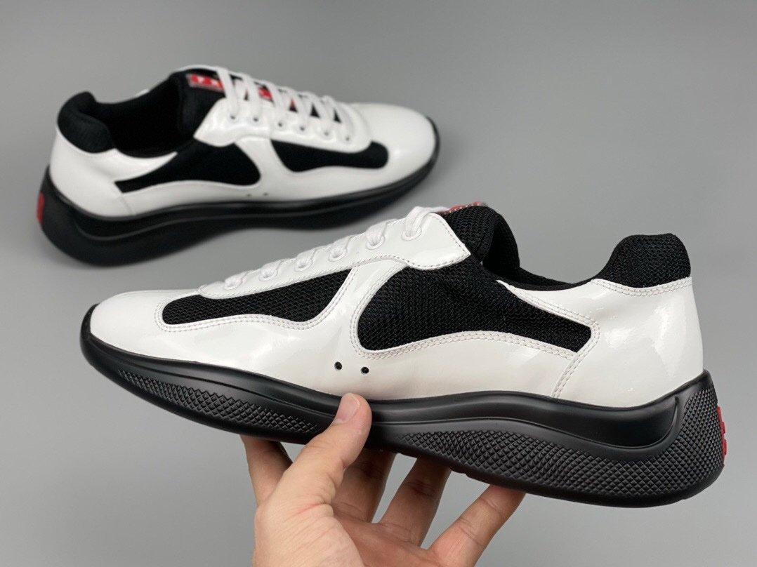 Prada Americas Cup White Black Trainers - Afbeelding 6
