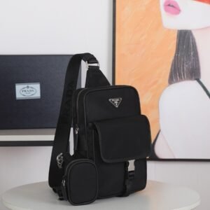 Alternative view of Prada Sling Bag Tesutto Saffiano In Black