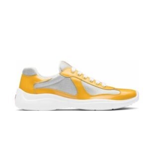 Prada Americas Cup Yellow Grey Trainers
