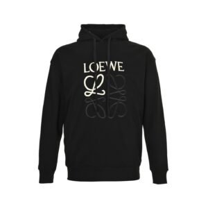 Loewe Anagram Logo Embroidered Black Pull Over