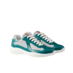 Prada Americas Cup Petrol Grey Trainers