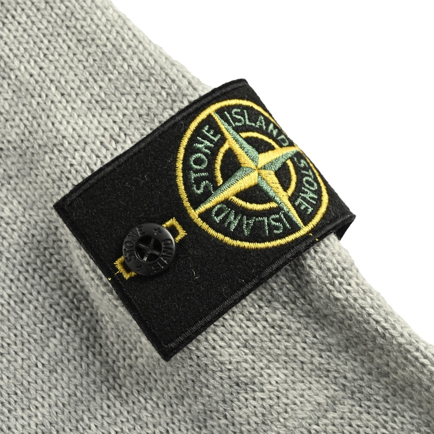 Stone Island Knitted Lambswool Zip Cardigan Grey - Afbeelding 3