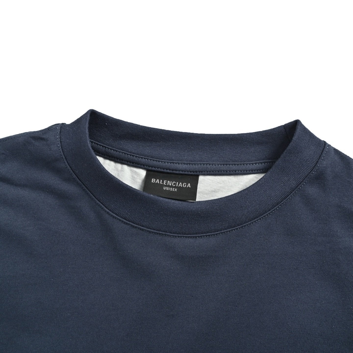 Balenciaga Logo T-Shirt In Navy - Afbeelding 4