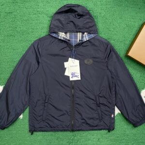 Alternative view of Burberry Dark Blue Polyester Reversible Windbreaker