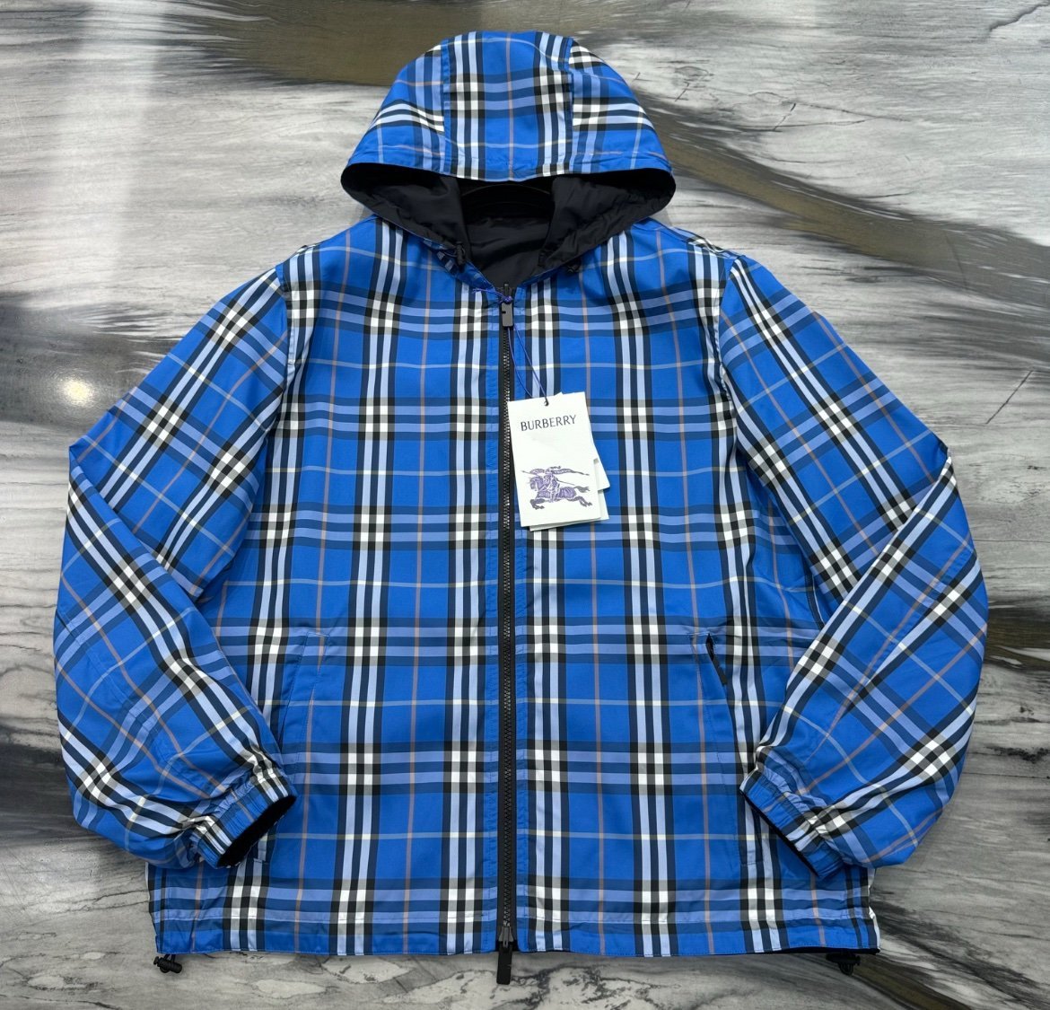 Burberry Men’s New Port Lightweight Windbreaker Black - Afbeelding 4
