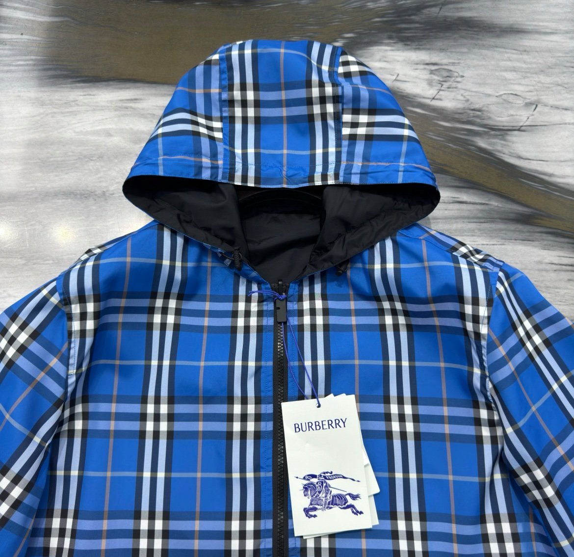 Burberry Men’s New Port Lightweight Windbreaker Black - Afbeelding 5