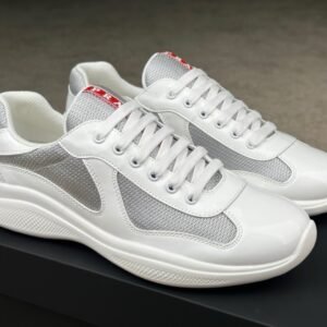 Alternative view of Prada Americas Cup White Grey Trainers