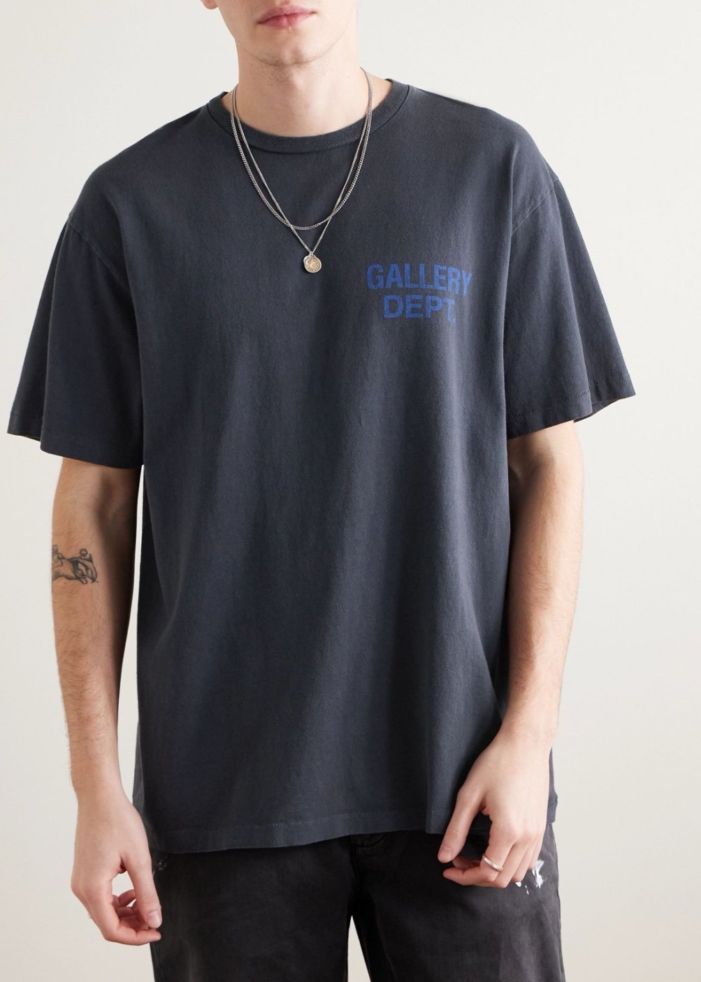Gallery Dept. Souvenir Logo T-shirt Washes Black - Afbeelding 4