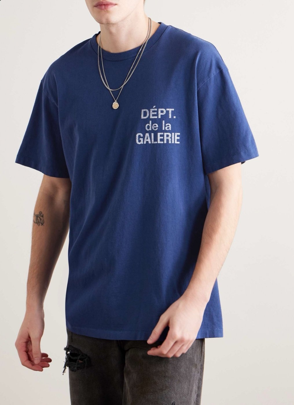 Gallery Dept. French Logo T-shirt In Royal Blue - Afbeelding 4