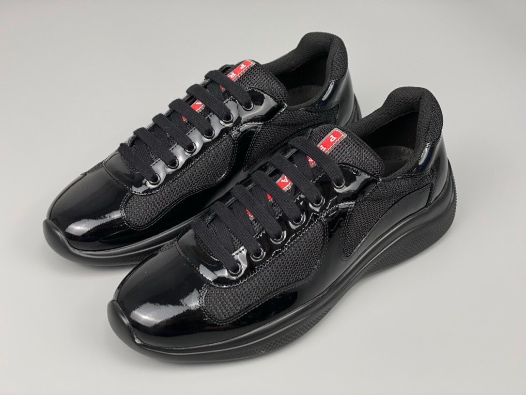 Prada Americas Cup Black Trainers - Afbeelding 2