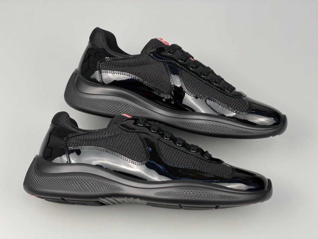 Prada Americas Cup Black Trainers - Afbeelding 5